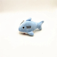 Usine en gros pas cher 12CM peluche douce poupée dessin animé mignon peluche Figure porte-clés dauphin requin nouveaux jouets en peluche porte-clés