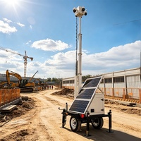 Avertissement de nuit de remorque de sécurité solaire de haute qualitépour la surveillance de la sécurité publique 4G