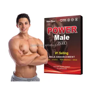 OEM Male Power Plus Cápsulas Energy Natural Booster Herbal Pills Suplemento dietético Black Maca Cápsulas para hombres