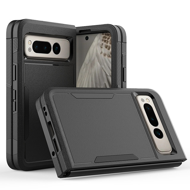 Phone case for Pixel Fold Phone Case Anti-drop Shockproof Matte Two-in-One Cell Phone Protector