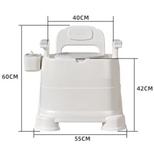High Quality Folding Toilet <b>Chair</b> With Footstep For Elderly Commode <b>Chair</b> - Product Image 5