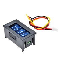Medidor con pantalla LED roja/azul/verde, voltímetro Digital de 0,36 pulgadas, DC 0-100V, Mini probador de voltaje, herramienta de precisión para instrumentos de voltaje