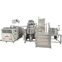 Machine d'émulsification par homogénéisation sous vide avec contrôle PLC 100L pour moteur, haute productivité pour le traitement des crèmes et des produits chimiques