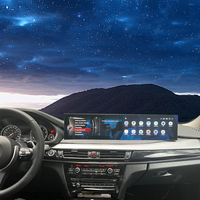 Radio Mobil untuk BMW X5 X6 F15 Android Auto Multimedia Player Layar Sentuh 24.6 Inch Dual Screen Head Unit Radio Mobil Stereo Android