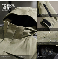 Veste softshell à capuche pour homme, coupe-vent, hydrofuge, respirante, pour activités de plein air, logo personnalisé OEM ODM pour la randonnée et le camping