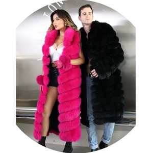 Gilet in Vera Pelliccia di Volpe USA Caldo Invernale, Cappotto Lungo in Vera Pelliccia per Uomo e Donna - Product Image 1