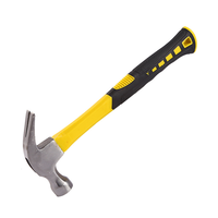 Marteau à griffes industriel 0,25 kg/0,5 kg, acier à haute teneur en carbone avec poignée en caoutchouc et fibre de verre pour la construction, l'industrie, l'usage domestique, OEM