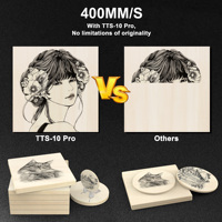 Machine de gravure laser TWOTREES TTS-10PRO 10W pour la découpe du bois, l'acrylique, le marquage sur pierre, le caoutchouc, le papier, le cristal, prend en charge le format DXF