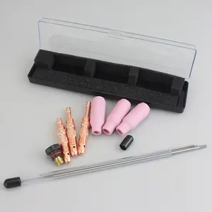 RHK Hot Sell Tungsten Rod Ceramic Nozzle Collet Body Back Cap WP17 WP18 WP26 TIG Welding Torch Accessories Kit