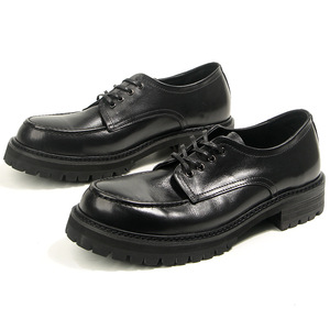 Chaussures rétro en cuir de cheval à bout rond, marron, talon bas, antidérapantes, style décontracté pour le travail, chaussures de marche pour hommes, taille 38-44 - Product Image 5