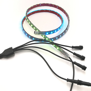 ไฟแถบ LED RGB 60leds M 14.4w Ip68 กันน้ำ ไฟติดล้อรถยนต์ พร้อมคุณสมบัติปรับความสว่างได้ สำหรับตกแต่งรถยนต์ - Product Image 5