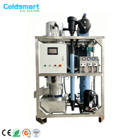 Machine à glace industrielle de 1 à 5 tonnes par jour, compresseur, moteur, pompe, engrenage, réservoir d'eau, haute productivité, automatique, 220V 60Hz