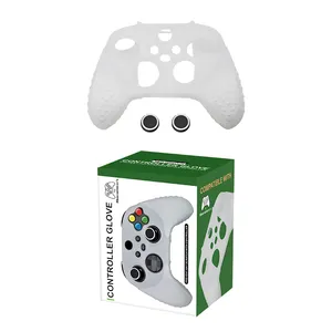 高品质硅胶外壳，适用于Xbox系列X/S控制器，带拇指握把的保护硅胶外壳