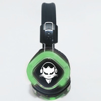 F8B Ensemble d'écouteurs Disco silencieux sans fil Disco Led Clignotant Casque avec 1 émetteur Distance de 500m