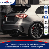 Jantes forgées personnalisées de qualité supérieure en 2 pièces, noires, 5x112, 18, 19, 20 pouces, avec quincaillerie rouge, pour Mercedes AMG A45 S Golf R