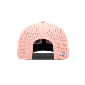 หมวกแก๊ปเบสบอลแบบ Snapback ผ้าโพลีเอสเตอร์กันน้ำ ตกแต่งด้วยแผ่นยาง TCAP China Custom - Product Image 5