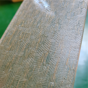 Vidrio Laminado, Vidrio Laminado con EVA, Puerta Corredera Decorativa, Patrón Esmerilado, Impresión en Seda Opaca, Proveedor de Vidrio para Ducha - Product Image 6