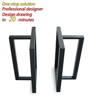 Banc de bureau et de salle à manger en fer forgé et acier inoxydable, cadre de mobilier d'intérieur en métal noir et or pour hôtels et hôpitaux