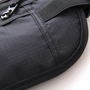 Sıcak popüler tasarım hafif RFID koruma seyahat koşu kemeri cep Unisex bel çantası ile