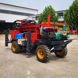 Новая пневматическая колесная буровая установка для бурения скважин на воду, дизельная, для строительства, сельского хозяйства и горных работ, глубина бурения до 300 метров - Product Image 3