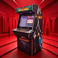 Machine d'arcade rétro à monnayeur, personnalisée en usine, écran 22 pouces, 2 joueurs, disposition de joystick rouge, 110V 240V, avec graphismes Space Invaders
