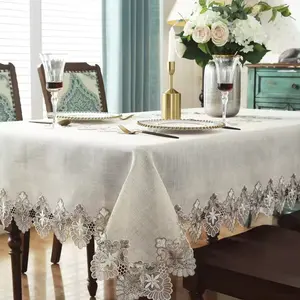 Avrupa tarzı bez dantel çay masası koşucu kapak havlu el yapımı işlemeli özel masa örtüsü