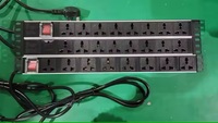 PDU Réseau OEM avec Ampèremètre/Voltmètre Numérique - Prises Universelles, Protection Contre les Surtensions et les Surcharges, Interrupteur Lumineux, Montage en Rack 19'', CE/RoHS