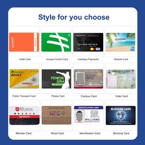 <span class=keywords><strong>Carte</strong></span> NFC vierge imprimable 13,56 MHz, format <span class=keywords><strong>carte</strong></span> de visite, 213/215/216 ISO14443A CR80 PVC, cartes intelligentes pour les médias sociaux numériques et le contrôle d'accès - Product Image 5