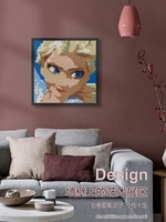 48x48 Pixel Art DIY Home Decor Mur Portrait Image Éducatif Blocs de Construction 1x1 Points Briques Construction Modèle Jouets Plastique