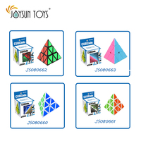 JOYSUN TOYS Cube de Vitesse Jouet Cadeaux pour Enfants Adultes Cube Magique Triangle Puzzle Jouets 3x3x3 Vitesse Cube Pyramide