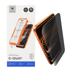 Heybingo E-<span class=keywords><strong>snap</strong></span> Anti-espion Installation Facile Verre Trempé Ultra 9H Protection d'écran Confidentialité Anti-traces de Doigts Couverture Complète 2.5D pour - Product Image 1