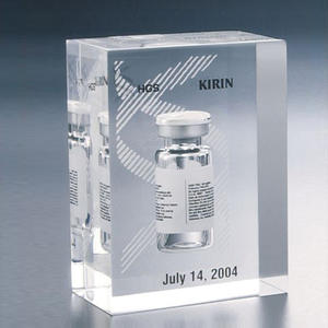 Toptan ucuz özel reçine zanaat Lucite hap reçine <span class=keywords><strong>Paperweight</strong></span> hastane için temizle gömülü akrilik blok <span class=keywords><strong>Paperweight</strong></span> - Product Image 2