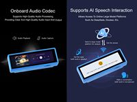 Carte de développement AISMARTGOO Waveshare ESP32 S3 avec écran tactile capacitif IPS de 3,49 pouces, prend en charge l'IA à double microphone
