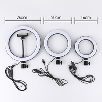 Produsen Produk Baru 2021 Ukuran Khusus 6 8 10 12 Inci Lampu Cincin LED Swafoto untuk Video Fotografi Rias