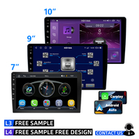 Autoradio Android double DIN 9 pouces 10 pouces, lecteur multimédia MP5 sans fil CarPlay Auto, navigation GPS, écran tactile IPS