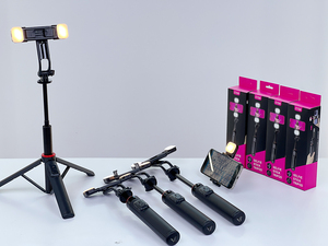 Trépied C12d pour téléphone portable, trépied professionnel pour selfie, trépied pour téléphone pour diffusion en direct - Product Image 3