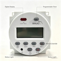 CN101A Sakelar Timer LCD Digital 16A Relay Waktu Terprogram Mingguan 7 Hari dengan Penggantian Manual