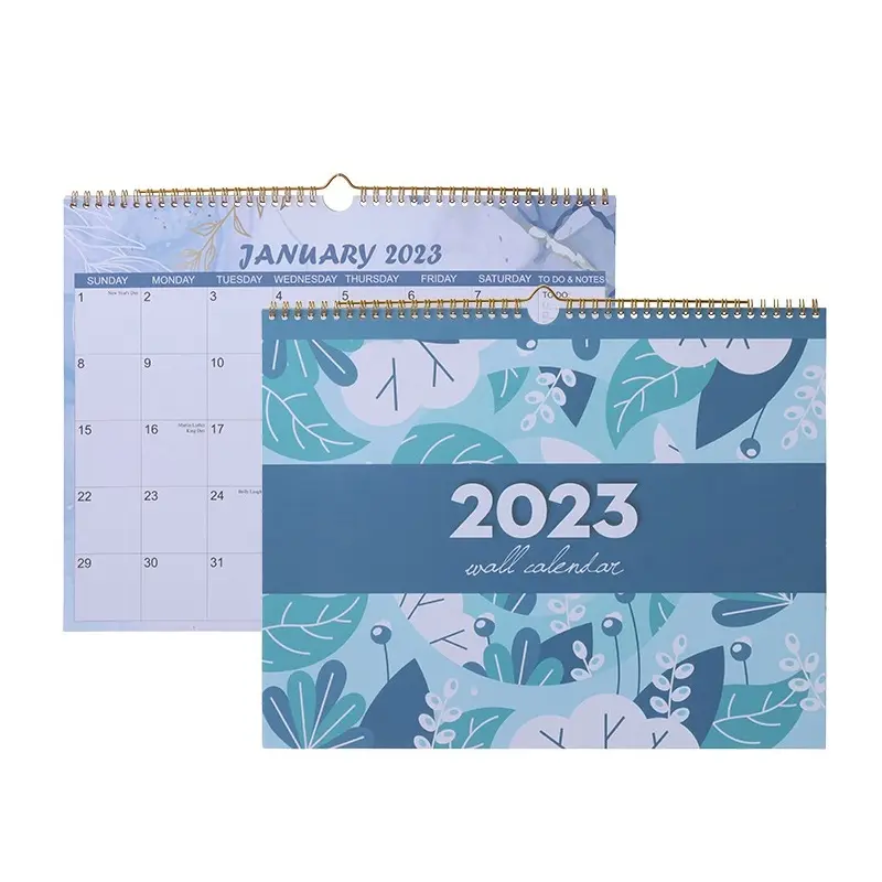 Factory Price Wholesale 2023 English Versions Wall Calendar Custom Printing For Weekly Monthly Daily Schedule Planner