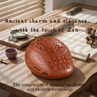 Lecteur audio Zen à grain de bois, haut-parleur de méditation et de yoga, machine de chant bouddhiste, esthétique orientale, portable, contrôle tactile, en plastique