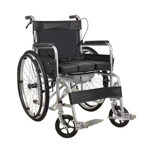 Fauteuil roulant manuel en acier, fauteuil roulant actif standard pour hôpital, fauteuil roulant léger et portable pour personnes âgées, Fy-002 Standard Hospital - Product Image 1