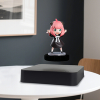Décoration de table Base carrée Présentoir à lévitation magnétique Commande par interrupteur écologique Cadeau spécial noir Plate-forme flottante pour