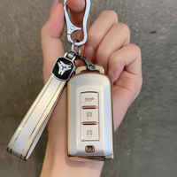 Porte-clés porte-clés en TPU souple pour Mitsubishi Outlander Eclipse Cross ASX PAJERO LACCER