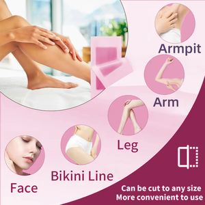 Bikini de marque privée en gros, tissu non tissé dépilatoire pour le corps et le visage, bandes de <span class=keywords><strong>cire</strong></span> pour épilation à la <span class=keywords><strong>cire</strong></span> à froid - Product Image 3
