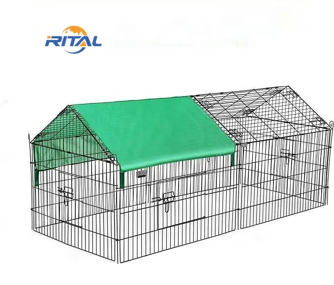 Cages galvanisées pliées à verrouillage automatique pour volailles de gibier