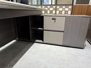 Factory Price Executive Modern Office Furniture OEM Luxury Design Aluminum 160cm 180cm <strong>200cm</strong> Wooden Computer Office <strong>Desk</strong> - Product Image 3