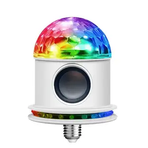 Hot bán pha lê ma thuật đèn điều khiển bằng giọng nói màu xanh răng âm nhạc RGB LED Disco bóng DJ Đảng hiệu ứng ánh sáng