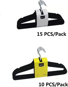 Perchas de Terciopelo Ahorradoras de Espacio con Gancho Cromado de 360 Grados, Ultrafinas y Antideslizantes, MOQ Bajo - Product Image 2