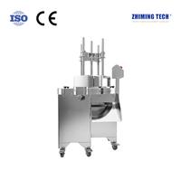 Machine à trancher la viande fraîche semi-automatique rotative, équipement industriel de découpe de viande, moteur en acier inoxydable 304 pour la transformation de la viande