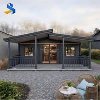 Maison conteneur extensible de 20 pieds au design moderne, idéale pour bar à domicile, salle de sport, hôtel, entrepôt et usage extérieur - Garantie 5 ans
