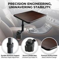 360 °   Table de suspension rotative pour voiture, pour ordinateur portable et porte-gobelet, support multifonctionnel rotatif, accessoire intérieur de voiture